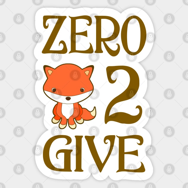 Zero Fox 2 Give No More Stress Sticker by RongWay